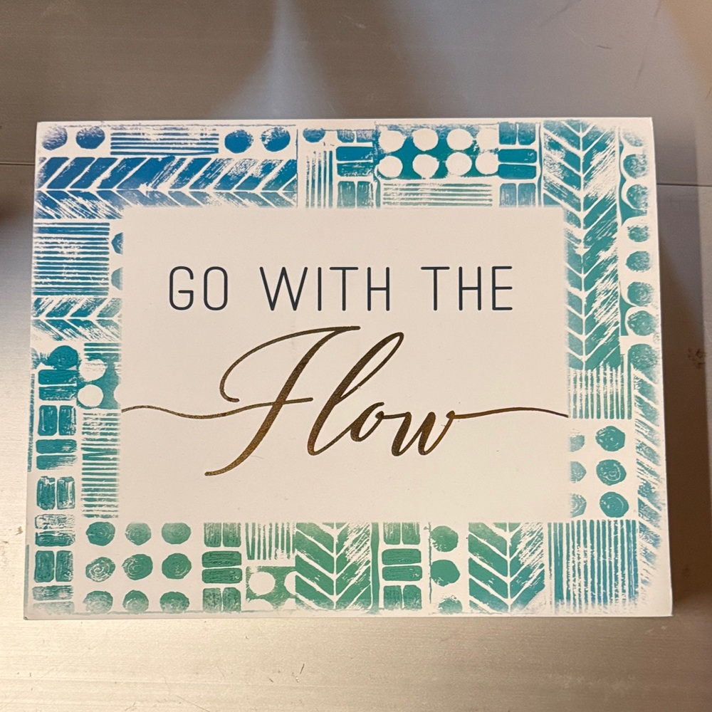 Go With The Flow Decorative Wall Art - Picture 1 of 2